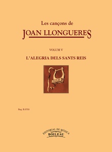 Les cançons de Joan Llongueres V