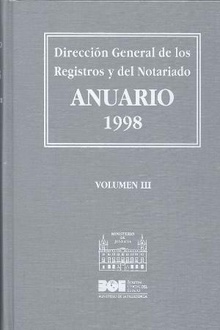 Anuario de la Dirección General de los Registros y del Notariado 1998