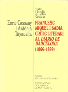 Francesc Miquel i Badia, crític literari al Diario de Barcelona (1966-1899)