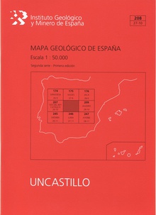 Mapa Geológico de España escala 1:50.000. Hoja 208, Uncastillo