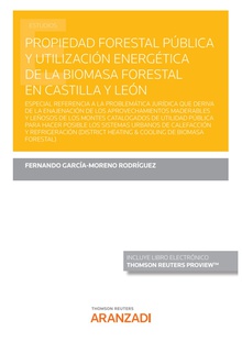 Propiedad forestal pública y utilización energética de la biomasa forestal en Castilla y León  (Papel + e-book)