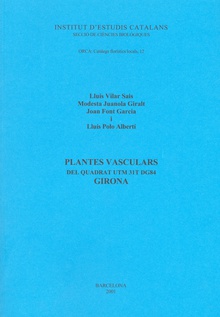 Plantes vasculars del quadrat UTM 31T DG84, Girona