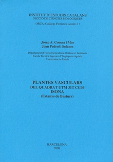 Plantes vasculars del quadrat UTM 31T CG36 ISONA