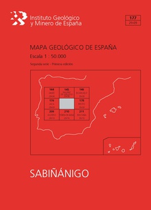 Mapa Geológico de España escala 1:50.000. Hoja 177,Sabiñánigo