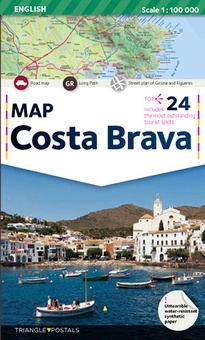 Costa Brava, map