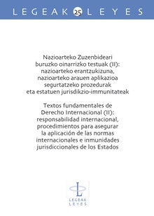 Nazioarteko Zuzenbideari buruzko oinarrizko testuak (II) - Textos fundamentales de Derecho Internacional (II)