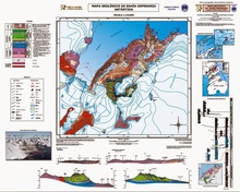 Mapas geomorfológico y geológico de Bahía Esperanza escala 1:10.000 - Antártida
