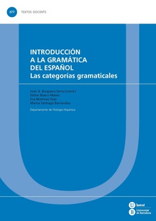 Introducción a la gramática del español. Las categorías gramaticales